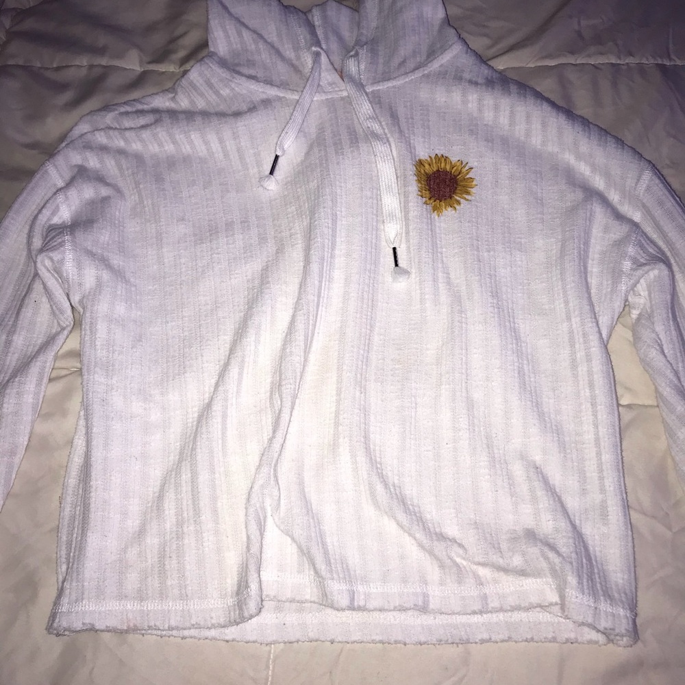 White sweater bought from Macy’s